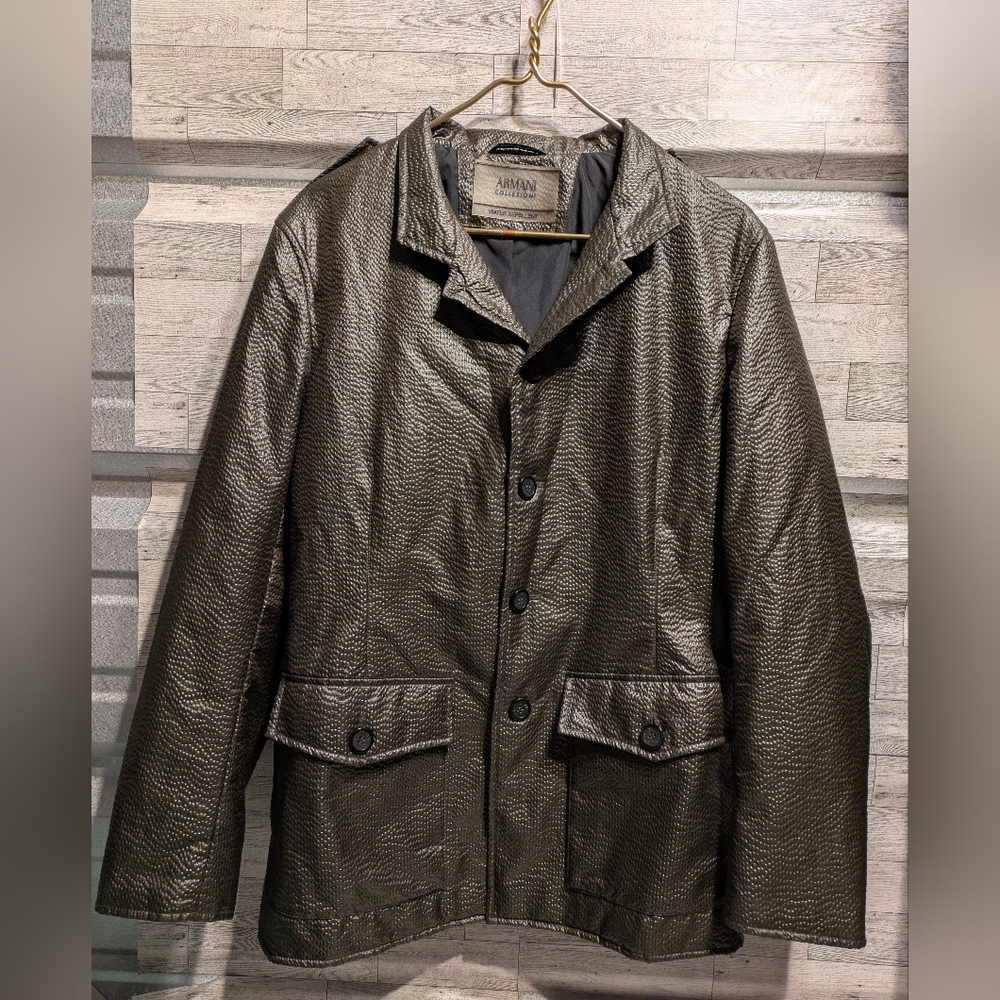 Giorgio Armani Textured Gray Jacket